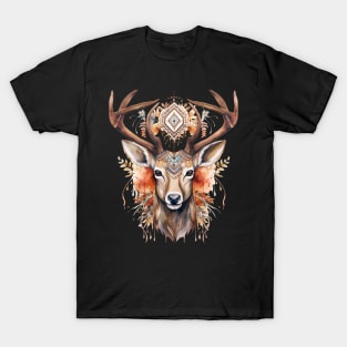 Watercolor Boho Deer #2 T-Shirt